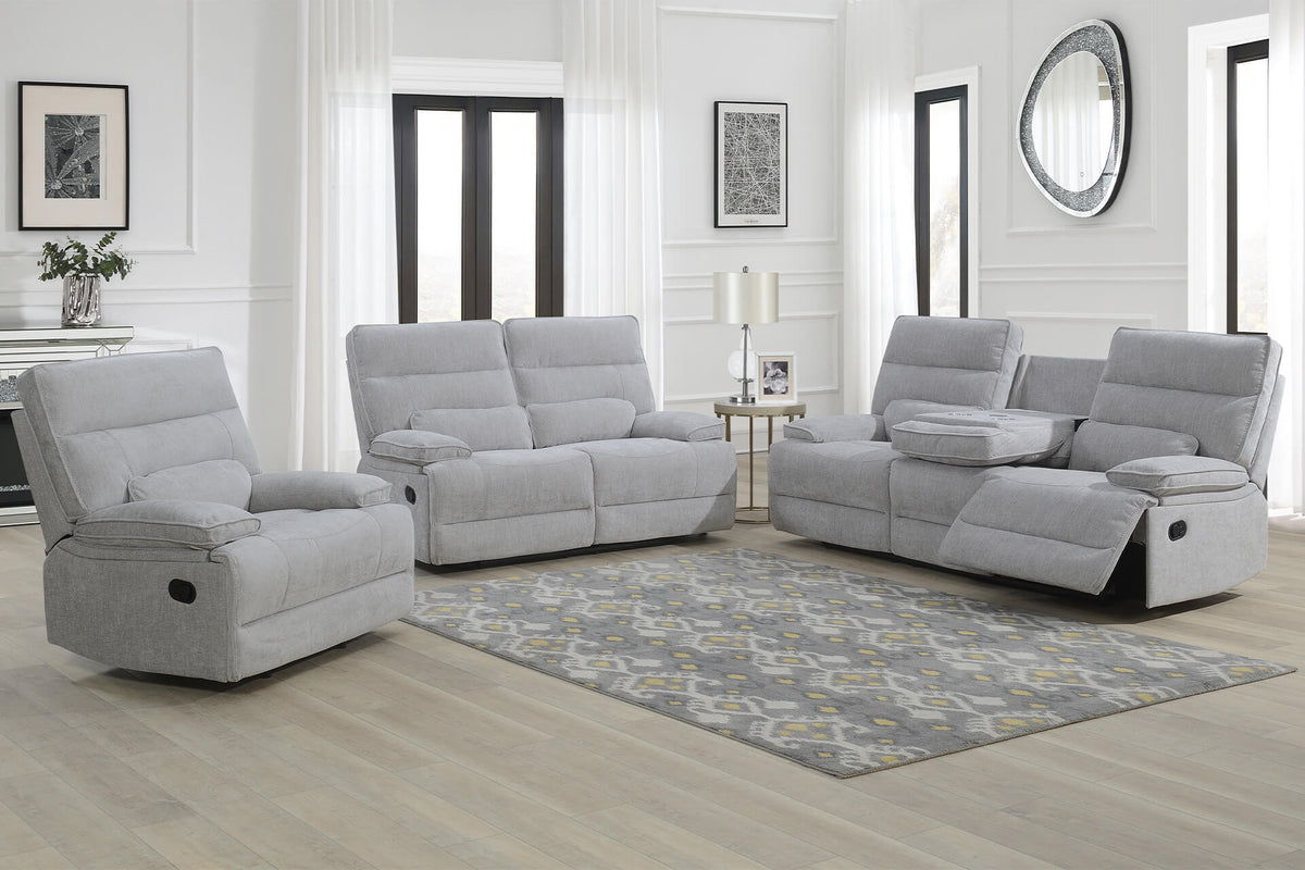 Eloise 1 Seater Manual Recliner Chair - Grey