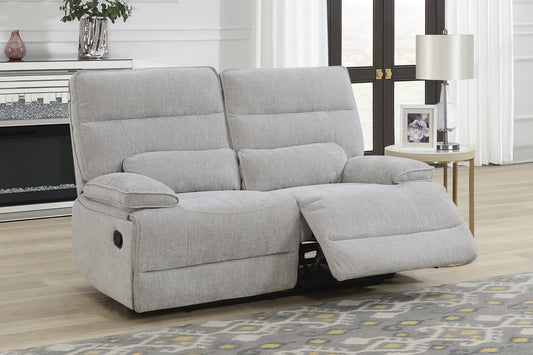 Eloise 2 Seater Manual Recliner Sofa - Grey