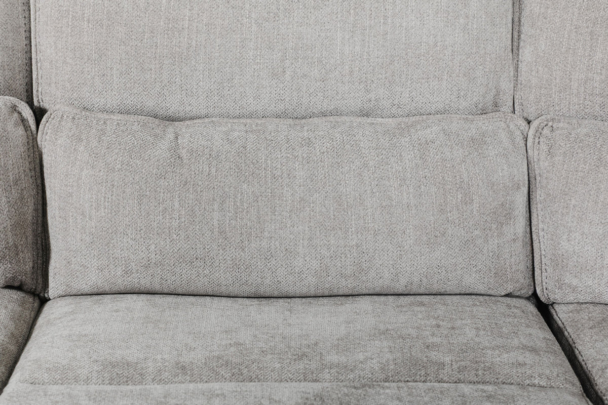 Eloise 3 Seater Manual Recliner Sofa - Grey