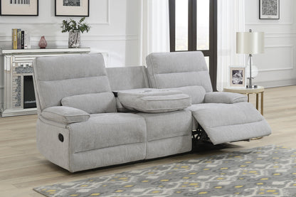 Eloise 3 Seater Manual Recliner Sofa - Grey