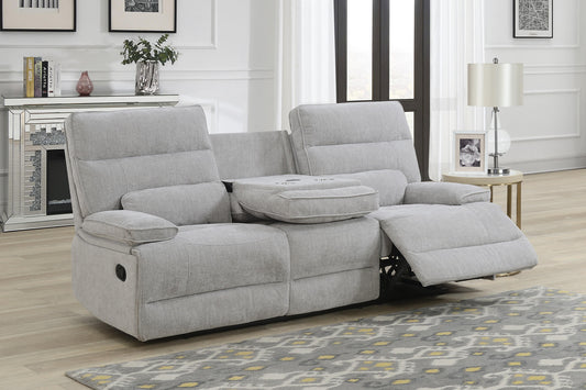 Eloise 3 Seater Manual Recliner Sofa - Grey