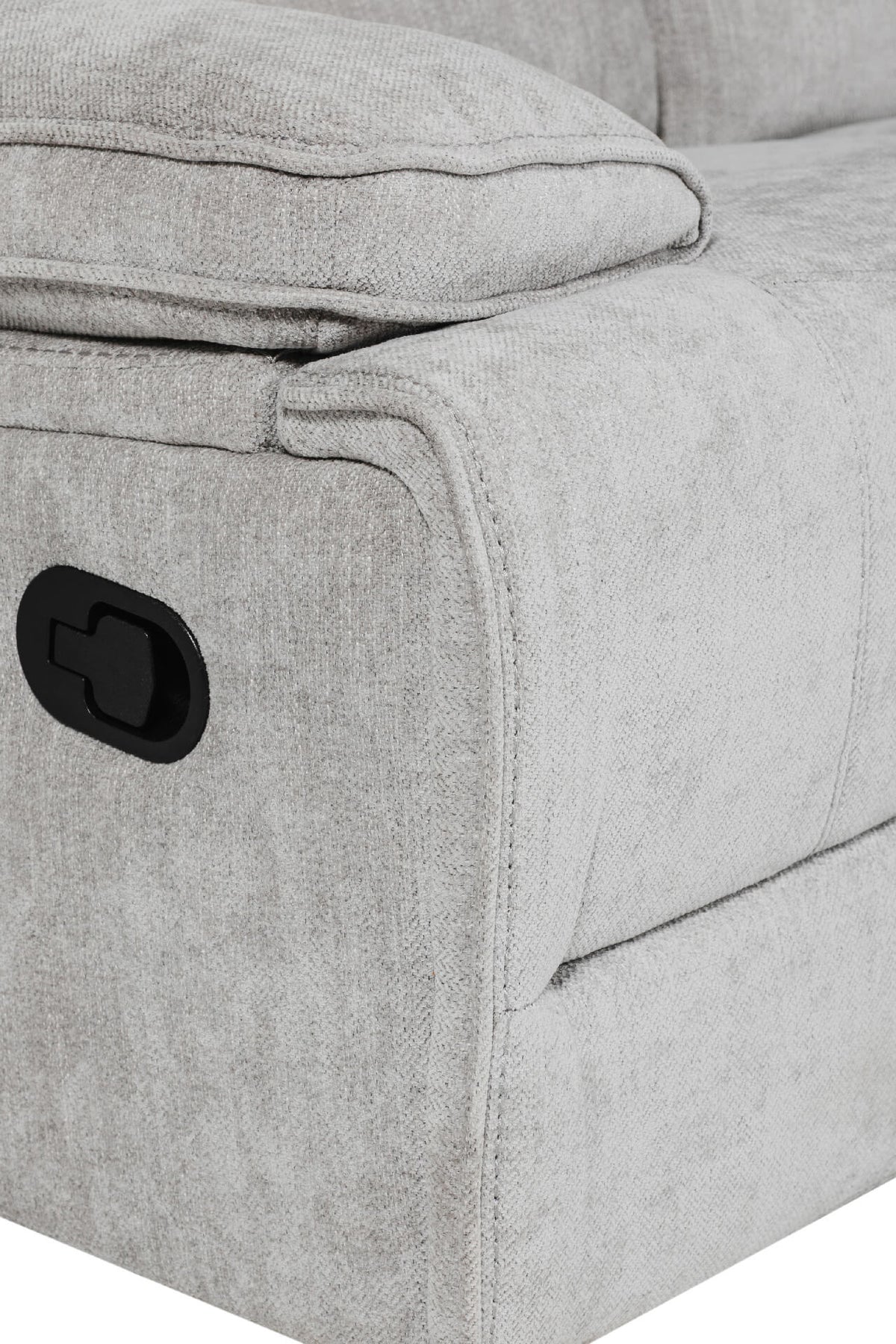 Eloise Corner Manual Recliner Sofa - Grey