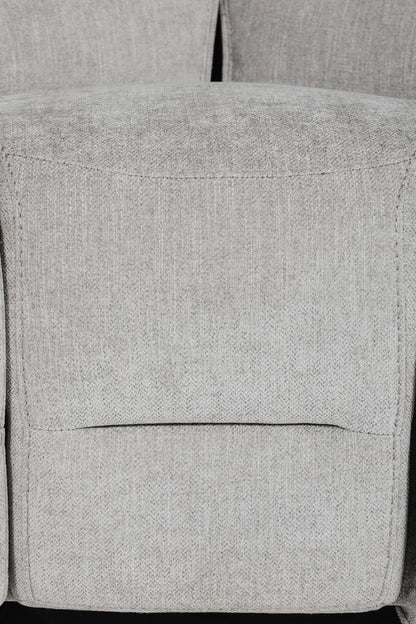 Eloise Corner Manual Recliner Sofa - Grey