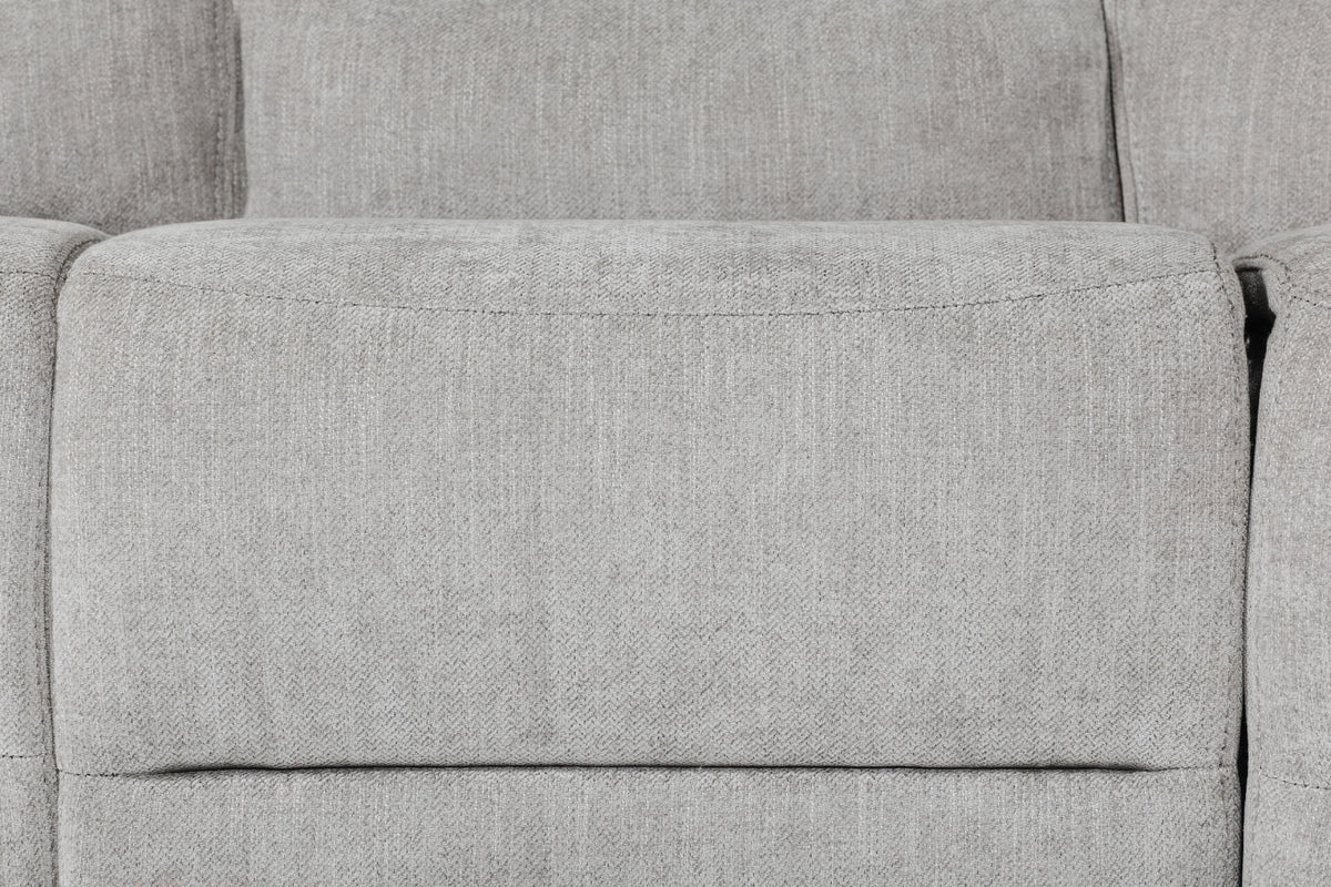 Eloise Corner Manual Recliner Sofa - Grey