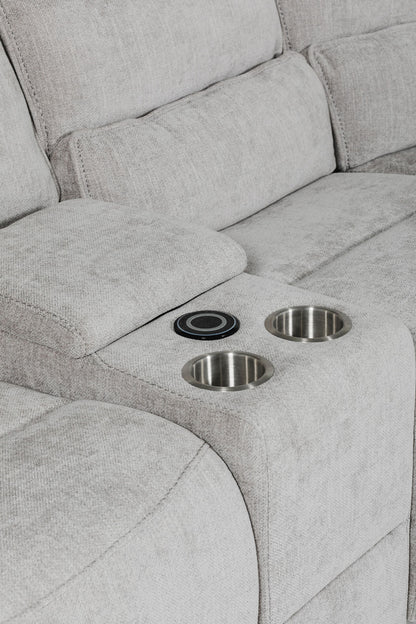 Eloise Console Sectional - Grey