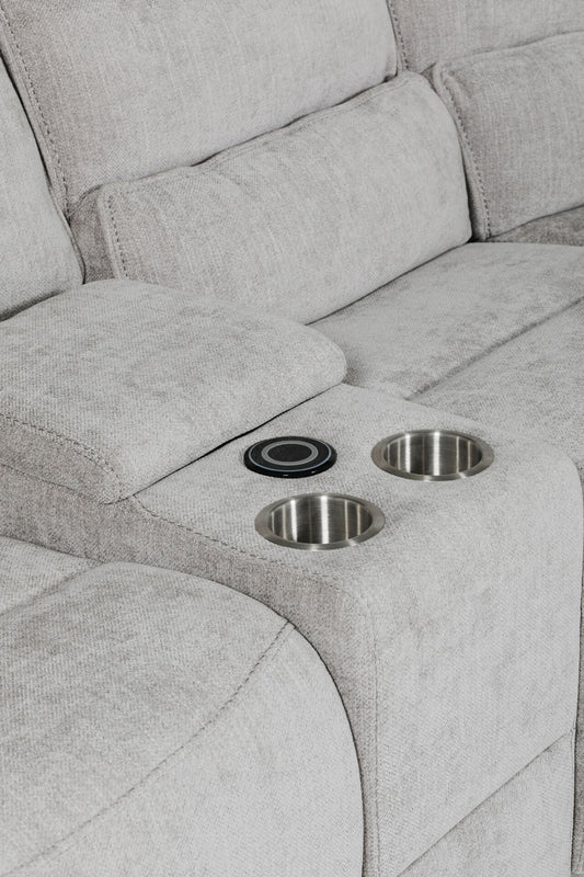 Eloise Console Sectional - Grey