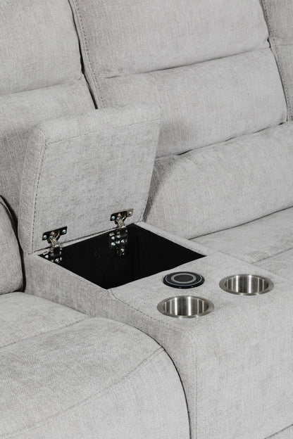 Eloise Console Sectional - Grey