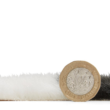 Faux Fur Rug - Cow Print Black/White