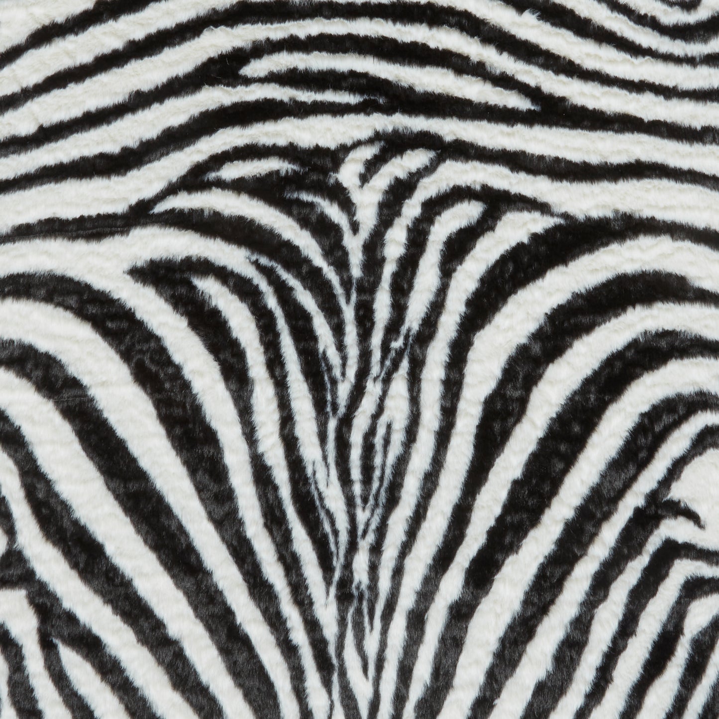 Faux Fur Rug - Zebra Print Black/White