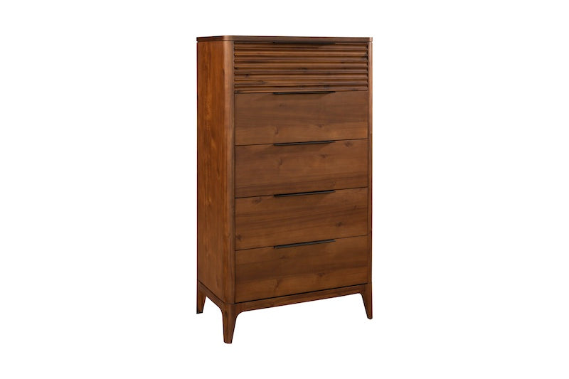Francesca 5 Drawer Tall Chest - Walnut