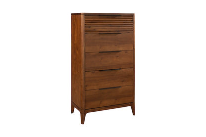 Francesca 5 Drawer Tall Chest - Walnut