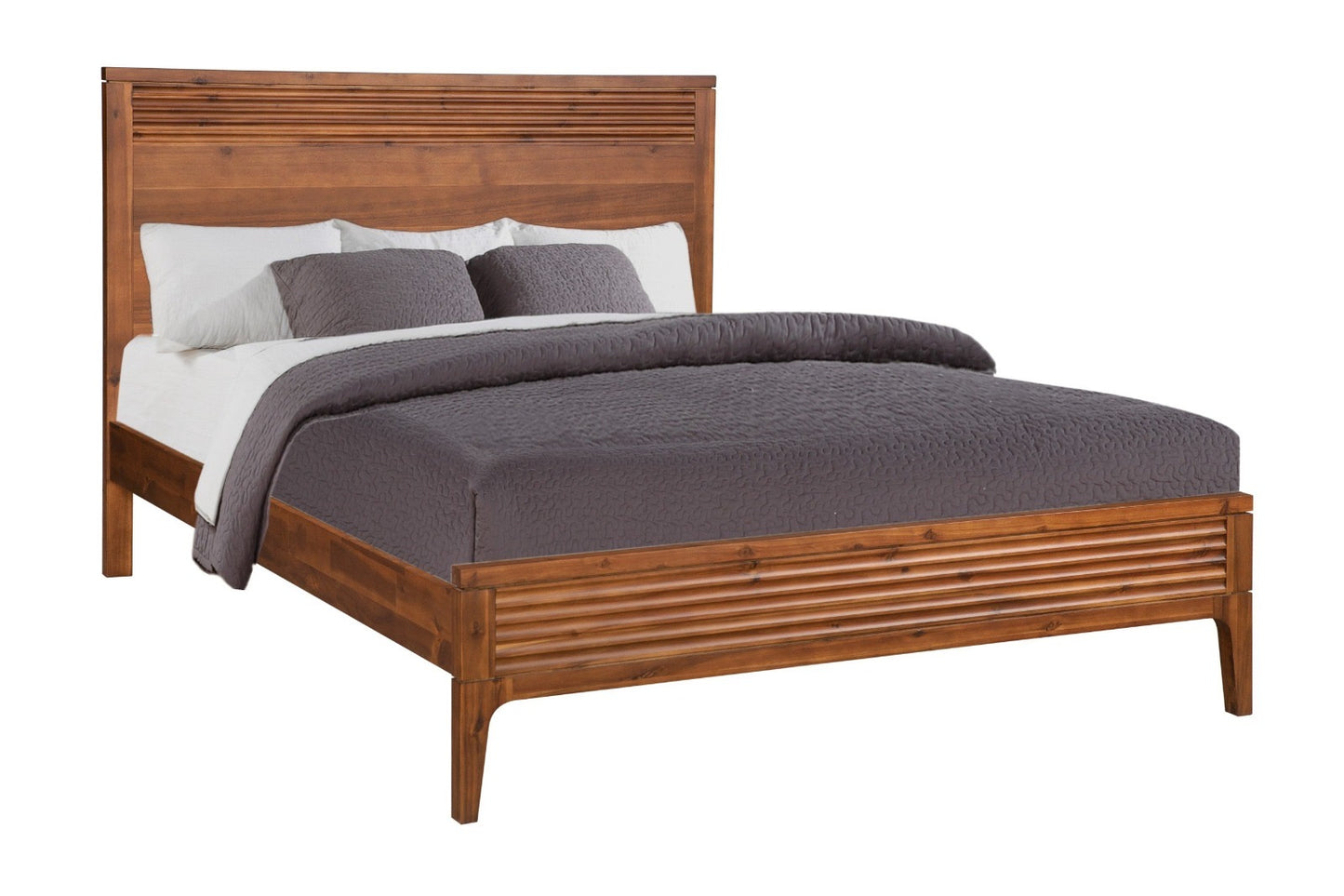 Francesca Bed Frame - Walnut - Multiple Sizes