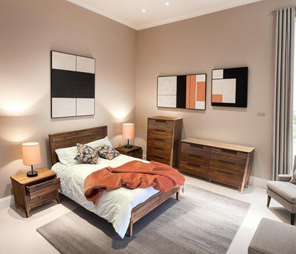 Francesca Bedside Locker - Walnut