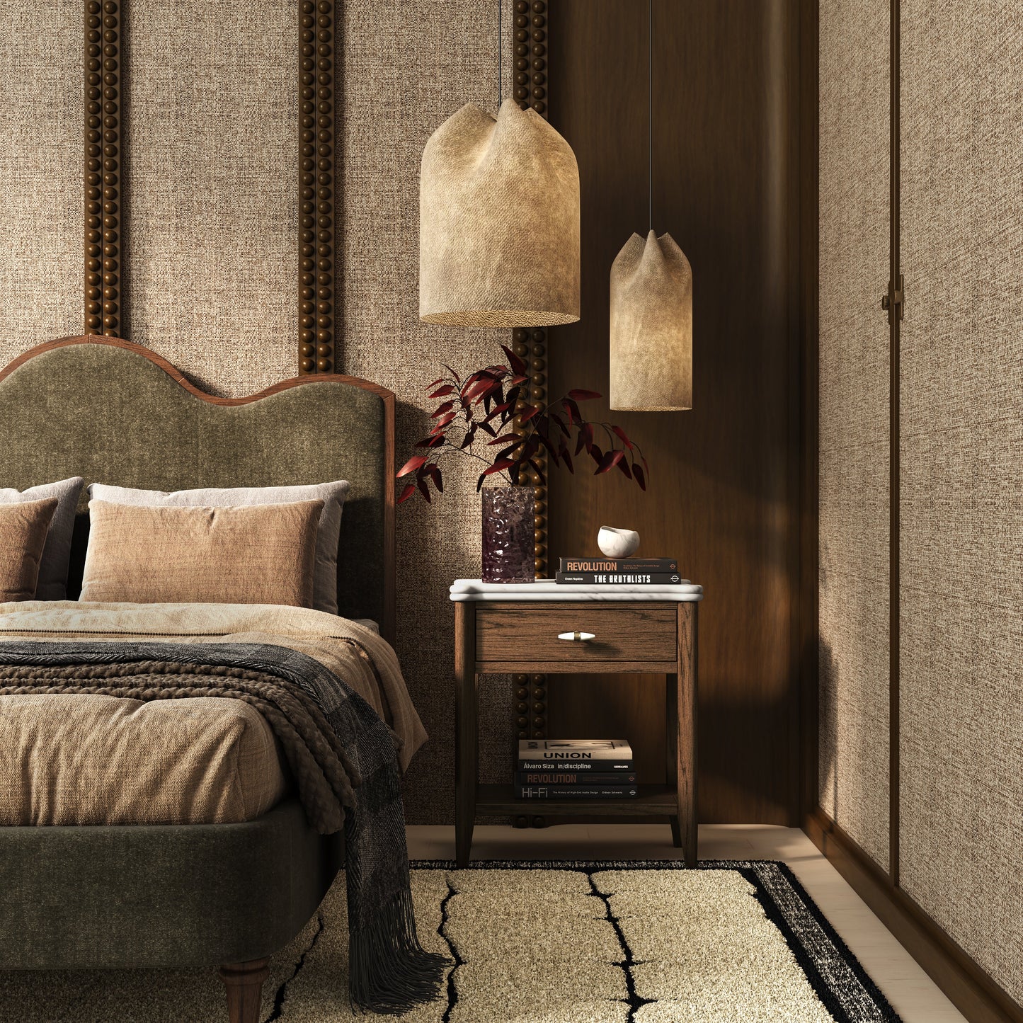 Florence Side Table - Brown