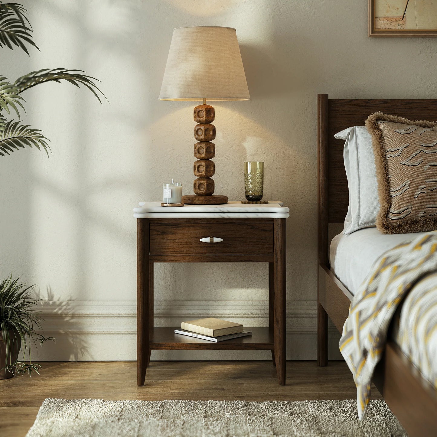 Florence Side Table - Brown