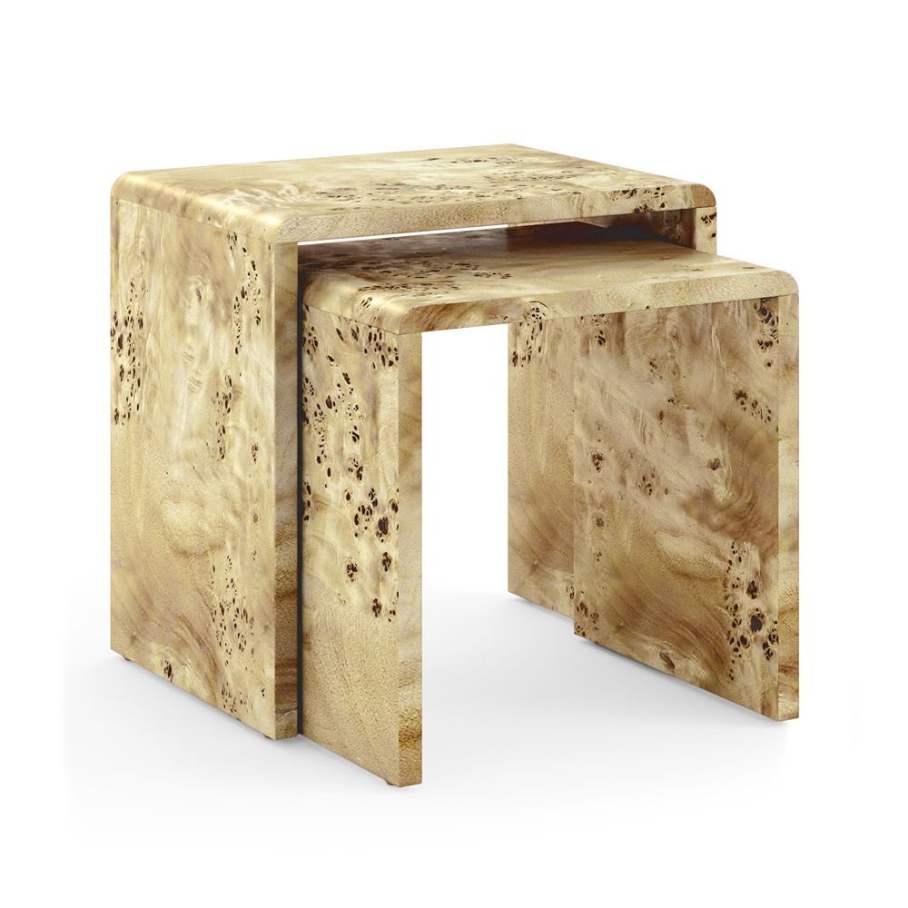 Lucca Lamp Table - Burl Walnut