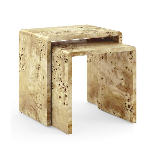 Lucca Lamp Table - Burl Walnut