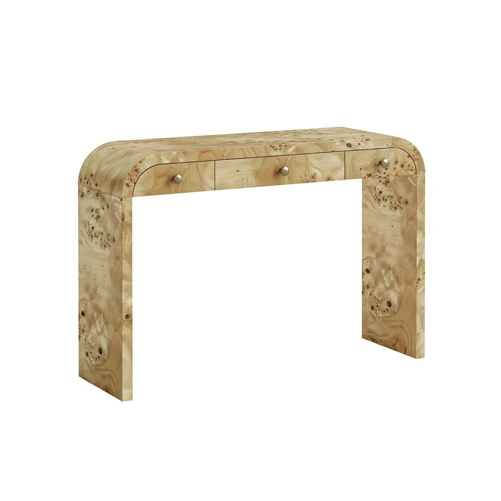 Lucca Console Table - Burl Walnut