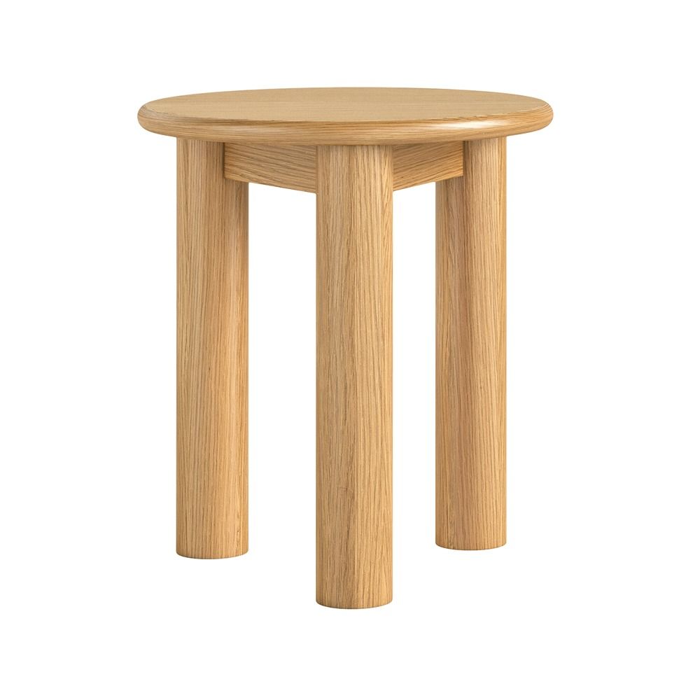Como Round Side Table - Oak