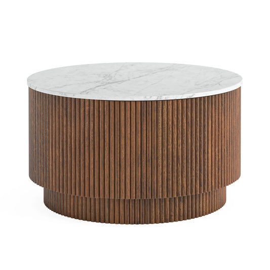 Harvard Coffee Table - Walnut w/ Marble Top