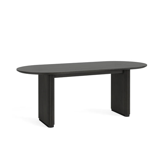 Lucas Oval Dining Table - Black