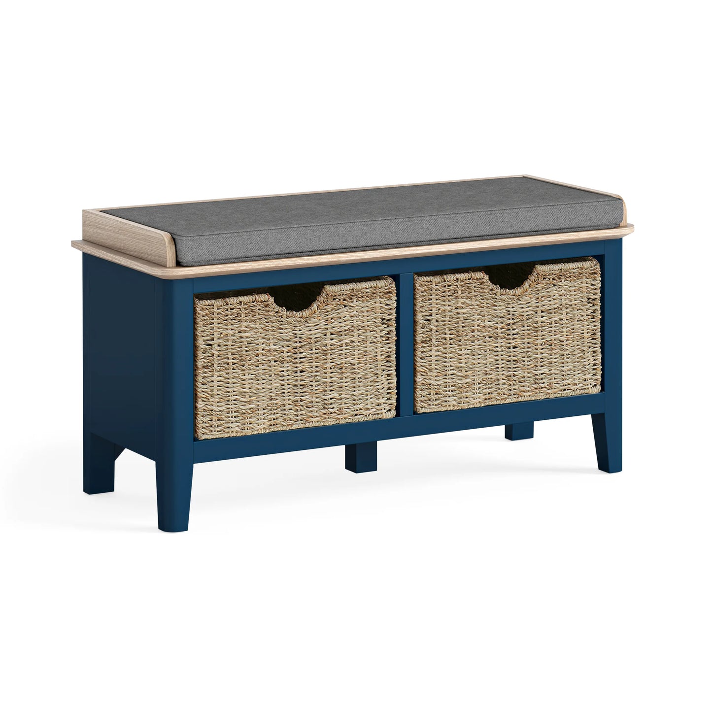 Marlow Storage Bench - Navy