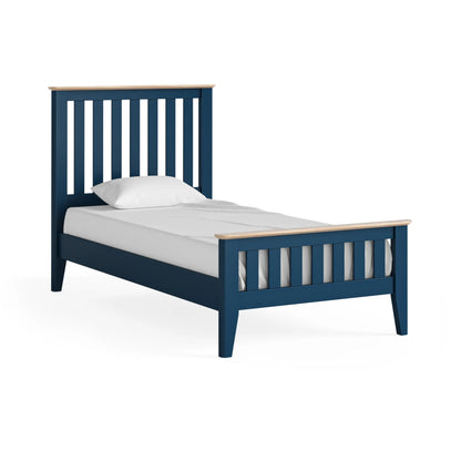 Marlow Slatted Bed Frame - Navy - Multiple Sizes