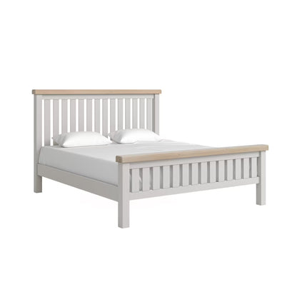 Salcombe Slatted Bed Frame - Light Grey - Multiple Sizes