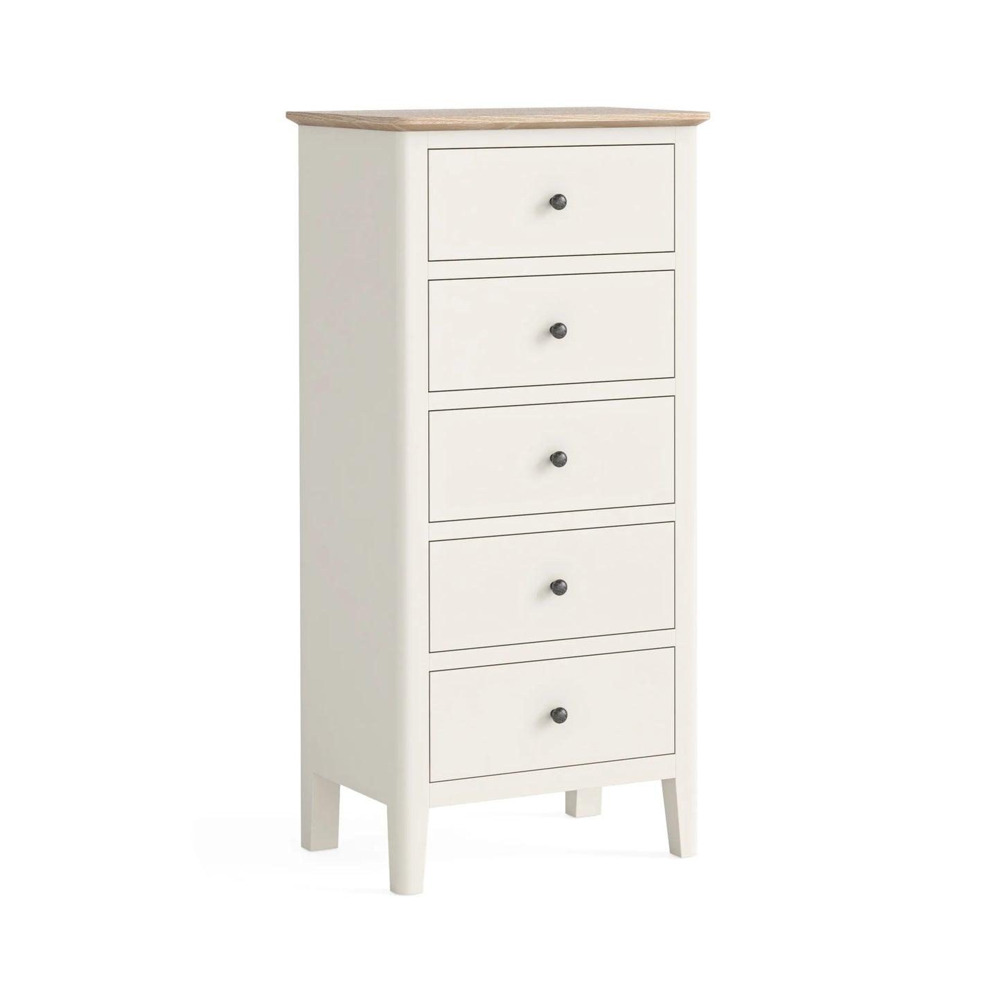 Marlow 5 Drawer Tallboy - Coconut Milk