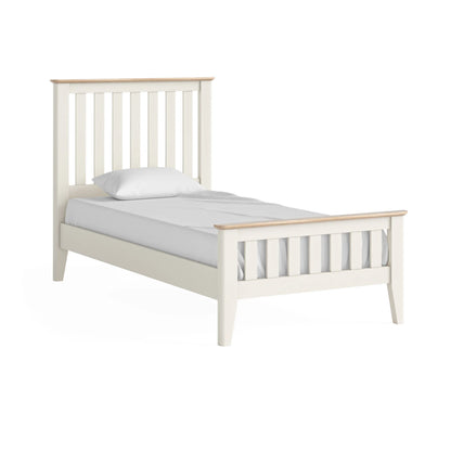 Marlow Slatted Bed Frame - Coconut Milk - Multiple Sizes
