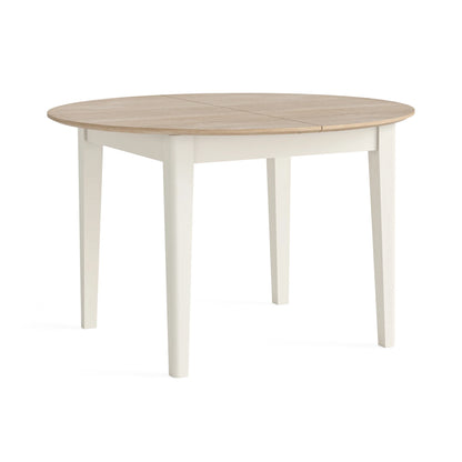 Marlow Round Extending Dining Table - Coconut Milk