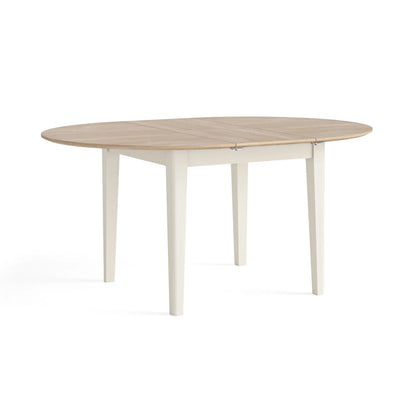 Marlow Round Extending Dining Table - Coconut Milk