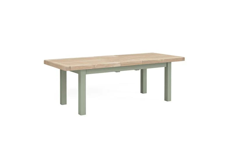 Salcombe Large Extendable Dining Table - Sage