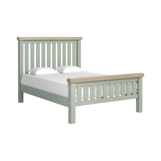 Salcombe Slatted Bed Frame - Sage - Multiple Sizes