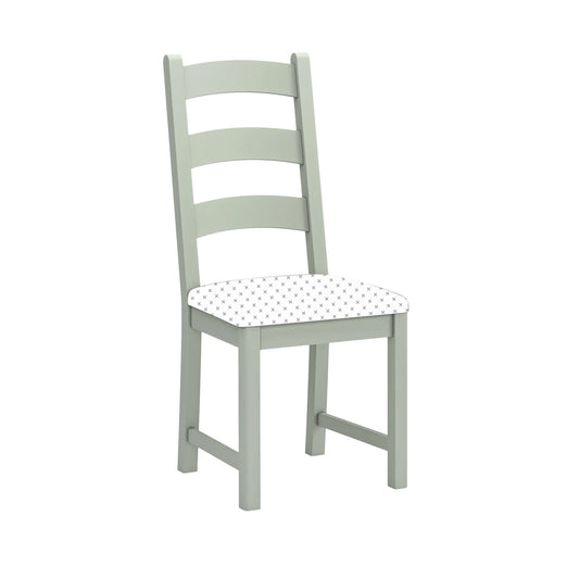 Salcombe Ladder Dining Chair - Sage - Multiple Cushion Options
