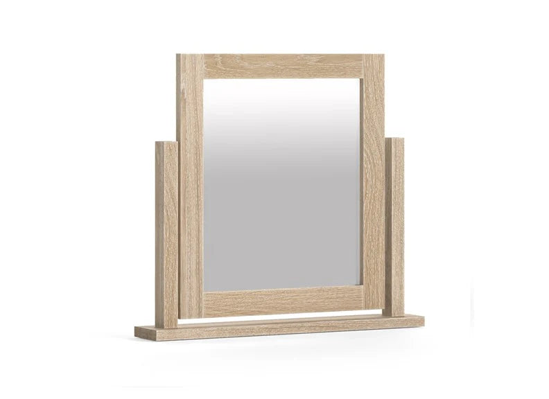 Modern Country Vanity Mirror - Oak