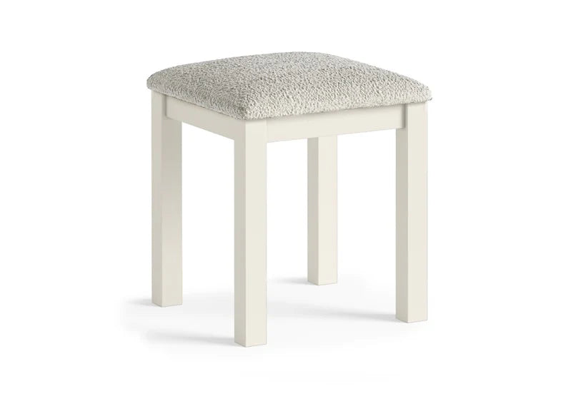 Modern Country Stool - Coconut White