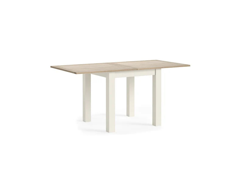 Modern Country Flip Top Table - Coconut White