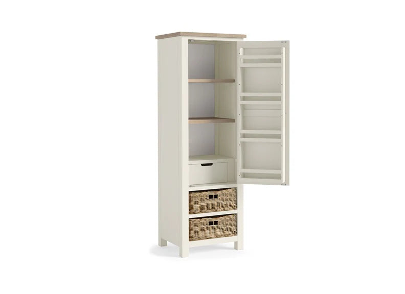 Modern Country Larder Unit - Coconut White