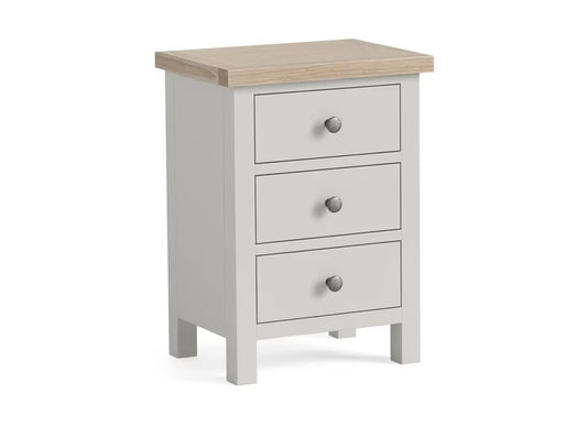 Modern Country Bedside Locker - Stone Grey