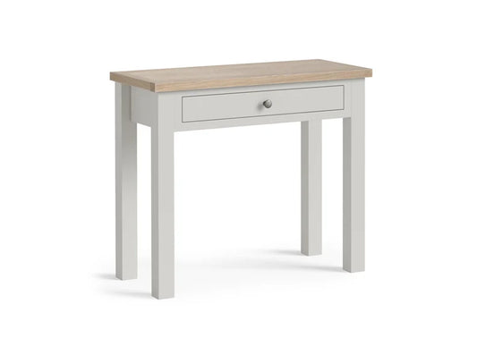 Modern Country Single Drawer Desk - Stone Grey