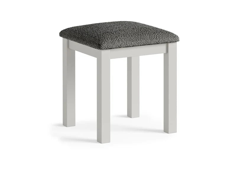 Modern Country Stool - Stone Grey