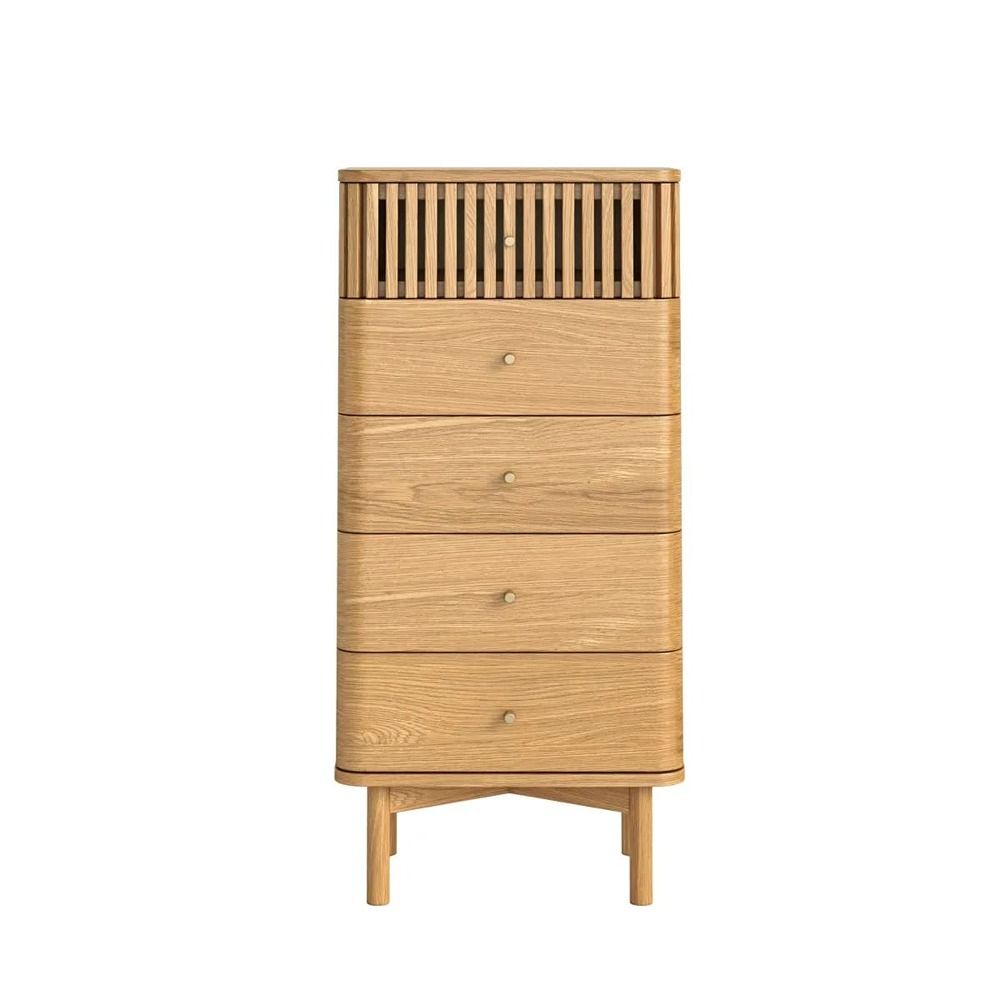 Soho 5 Drawer Tallboy - Natural