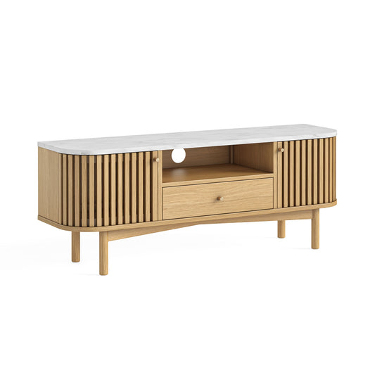 Soho TV Unit - Natural w/ Marble Top - Multiple Sizes