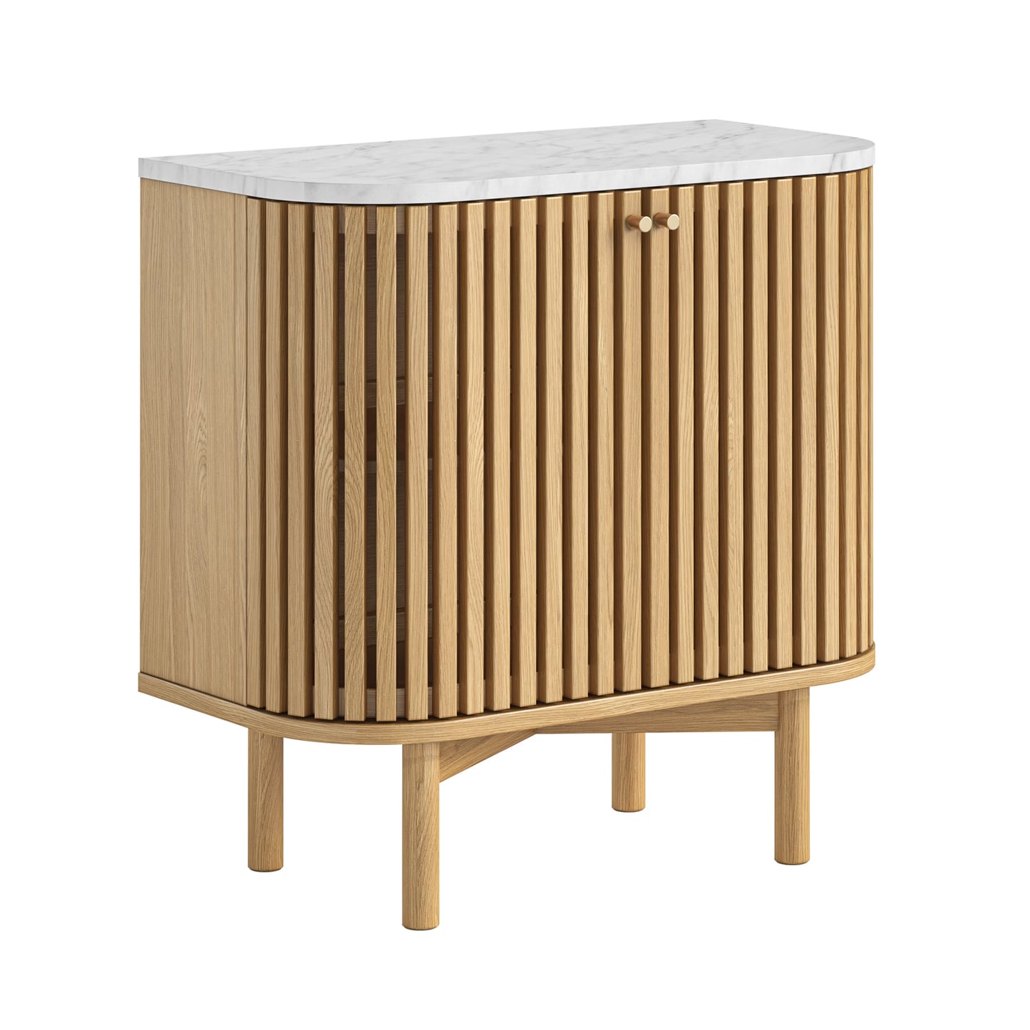Soho Sideboard - Natural w/ Marble Top - Multiple Sizes