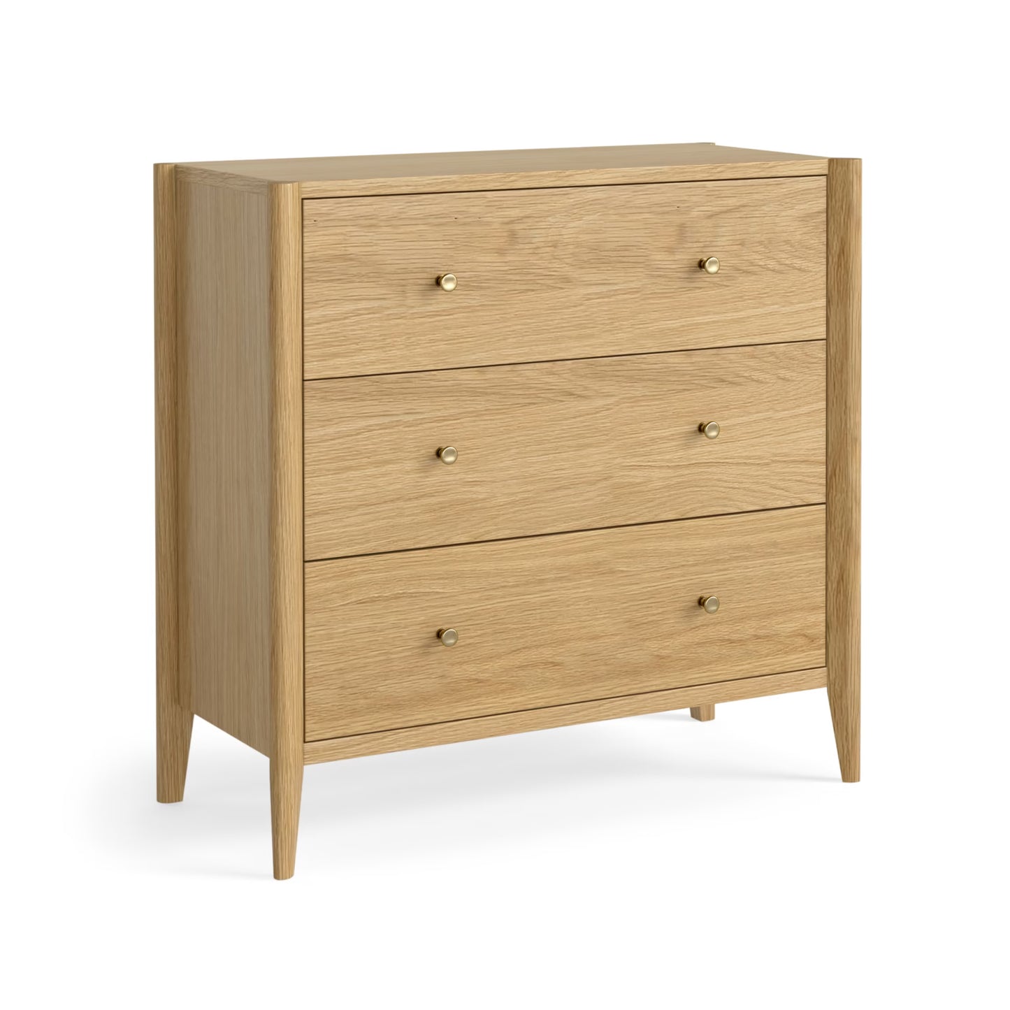 Paris 3 Drawer Chest - Natural Oak