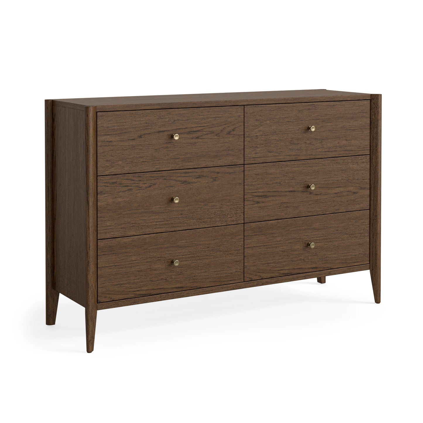 Paris 6 Drawer Chest - Brown