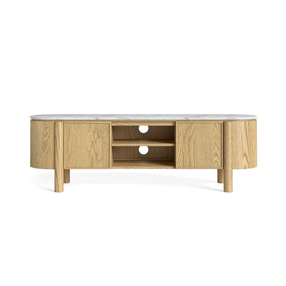 Phoenix TV Unit- Oak w/ Marble Top - Multiple Sizes