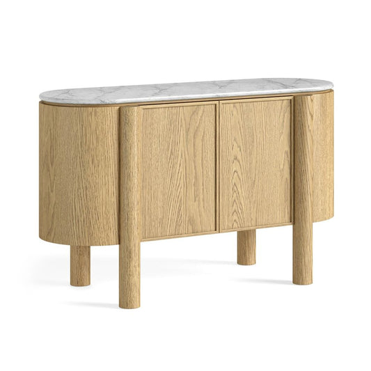 Phoenix Sideboard - Oak w/ Marble Top - Multiple Sizes