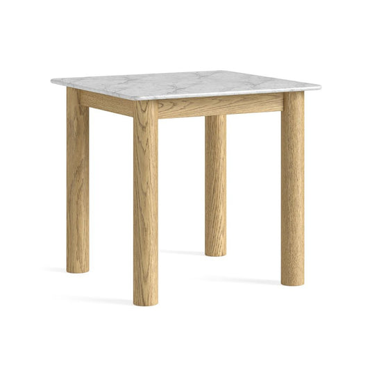 Phoenix Bistro Table - Oak w/ Marble Top